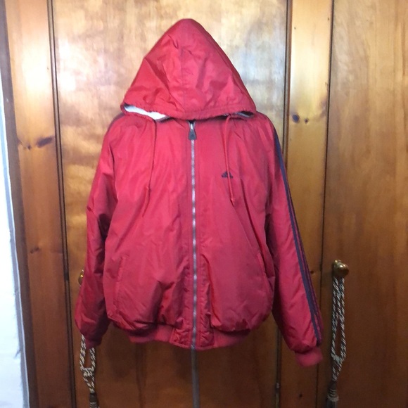Reversible Adidas Fleece/Nylon Jacket. Size XL. - Picture 3 of 6